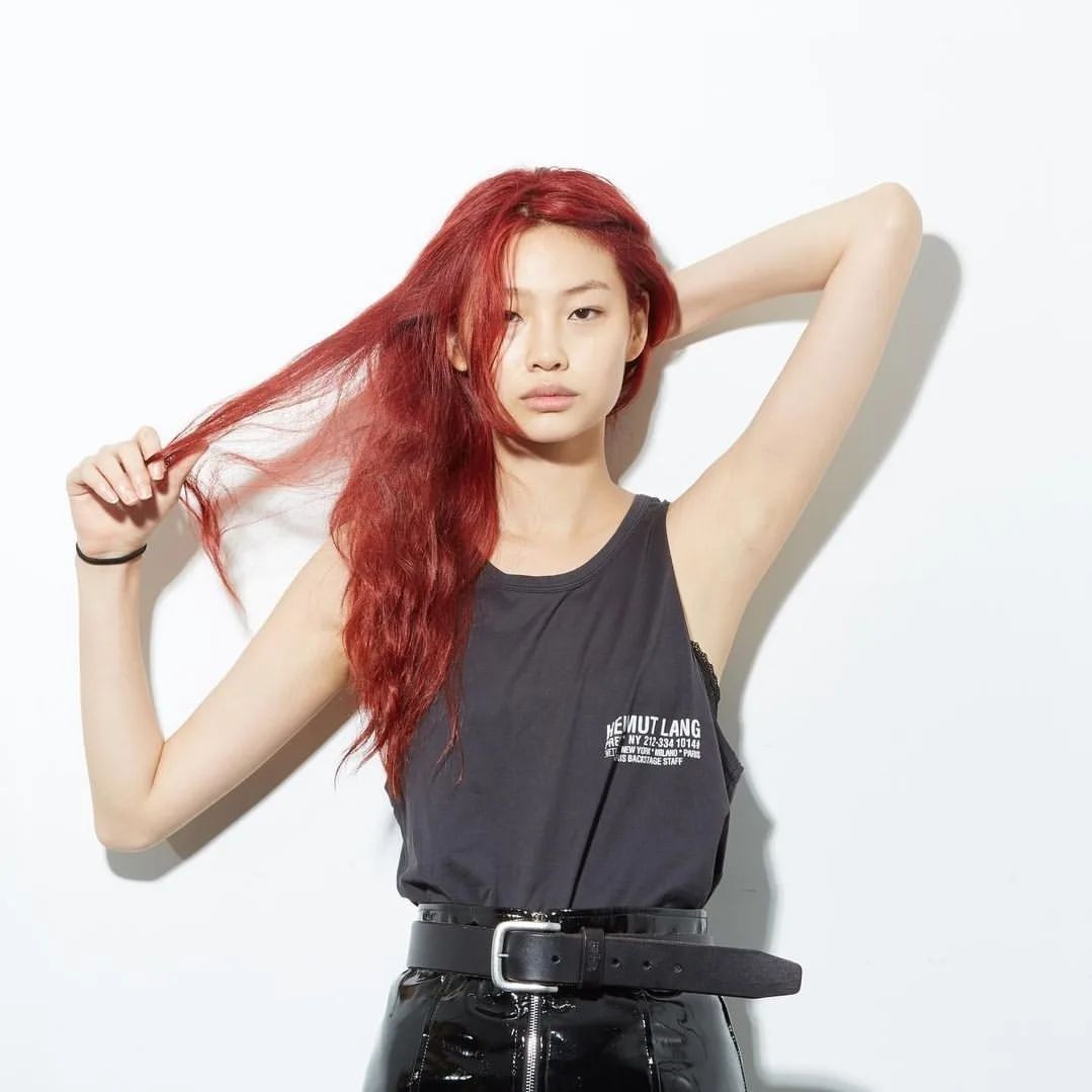 Cool red hair stylish_ ❤️‍--❤️‍--❤️‍--___hoooooyeony _ad _hoyeonjung _koreanmodel _광고 _redhair(WEBP)_1